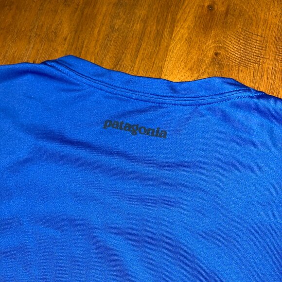 Patagonia Capilene1 Silkweight 14ers.com men's long sleeve performance shirt blu - Picture 7 of 8